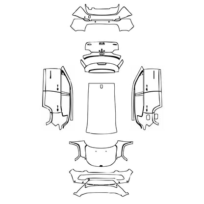 Pre-Cut PPF JEEP Compass Limited 2024 - PPF-Kits