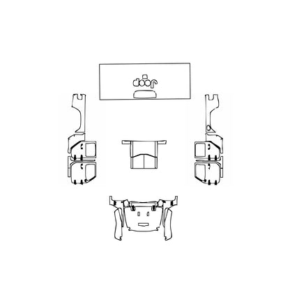 Pre-Cut PPF JEEP Gladiator Mojave X 2024 - PPF-Kits