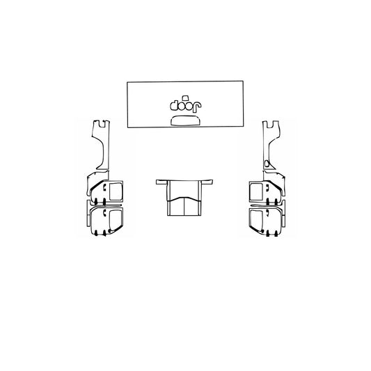 Pre-Cut PPF JEEP Gladiator Willys Sport 2022 - PPF-Kits