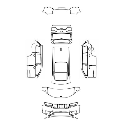 Pre-Cut PPF JEEP Grand Cherokee Grand Cherokee L (3-row) Limited 2021 - PPF-Kits