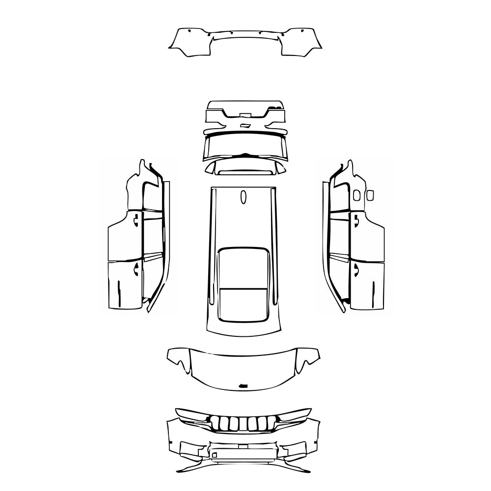 Pre-Cut PPF JEEP Grand Cherokee Grand Cherokee L (3-row) Limited 2023 - PPF-Kits