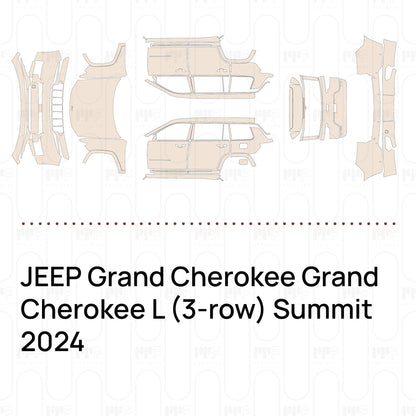 Pre-Cut PPF JEEP Grand Cherokee Grand Cherokee L (3-row) Summit 2024