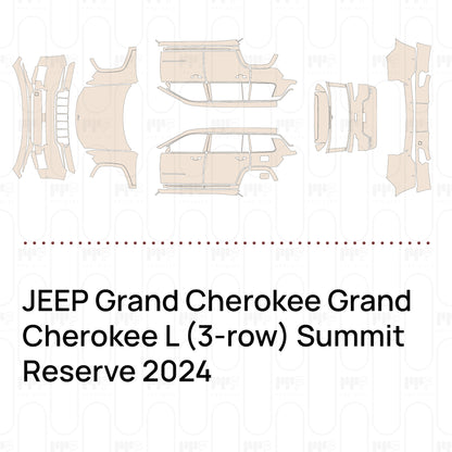 Pre-Cut PPF JEEP Grand Cherokee Grand Cherokee L (3-row) Summit Reserve 2024