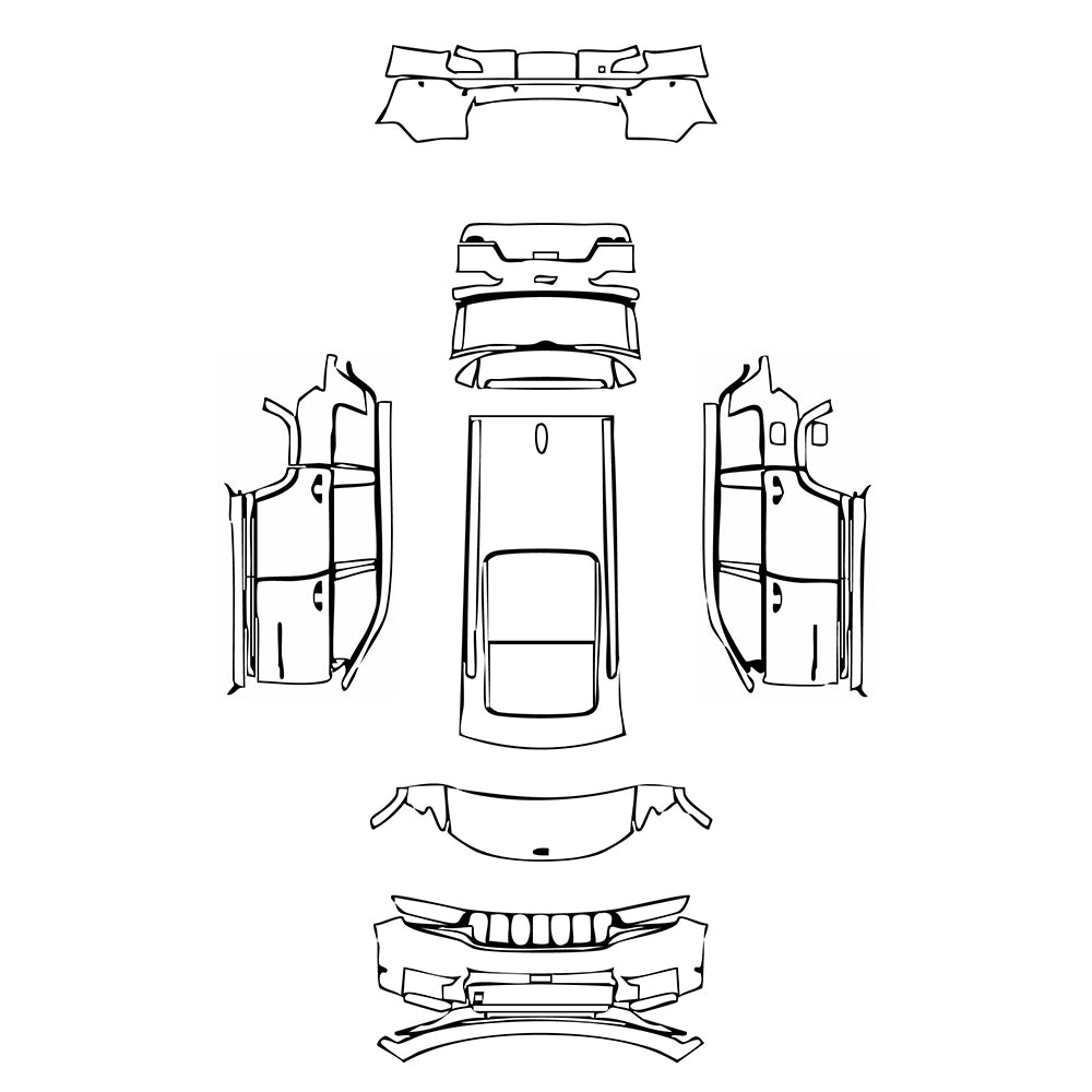 Pre-Cut PPF JEEP Grand Cherokee Grand Cherokee L (3-row) Summit Reserve 2025 - PPF-Kits