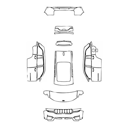 Pre-Cut PPF JEEP Grand Cherokee Grand Cherokee (2-row) Limited 2025 - PPF-Kits