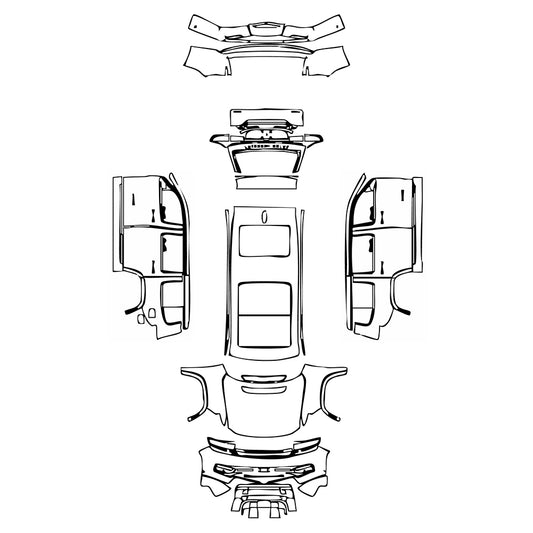 Pre-Cut PPF JEEP Grand Wagoneer Standard Wheelbase Base 2023 - PPF-Kits