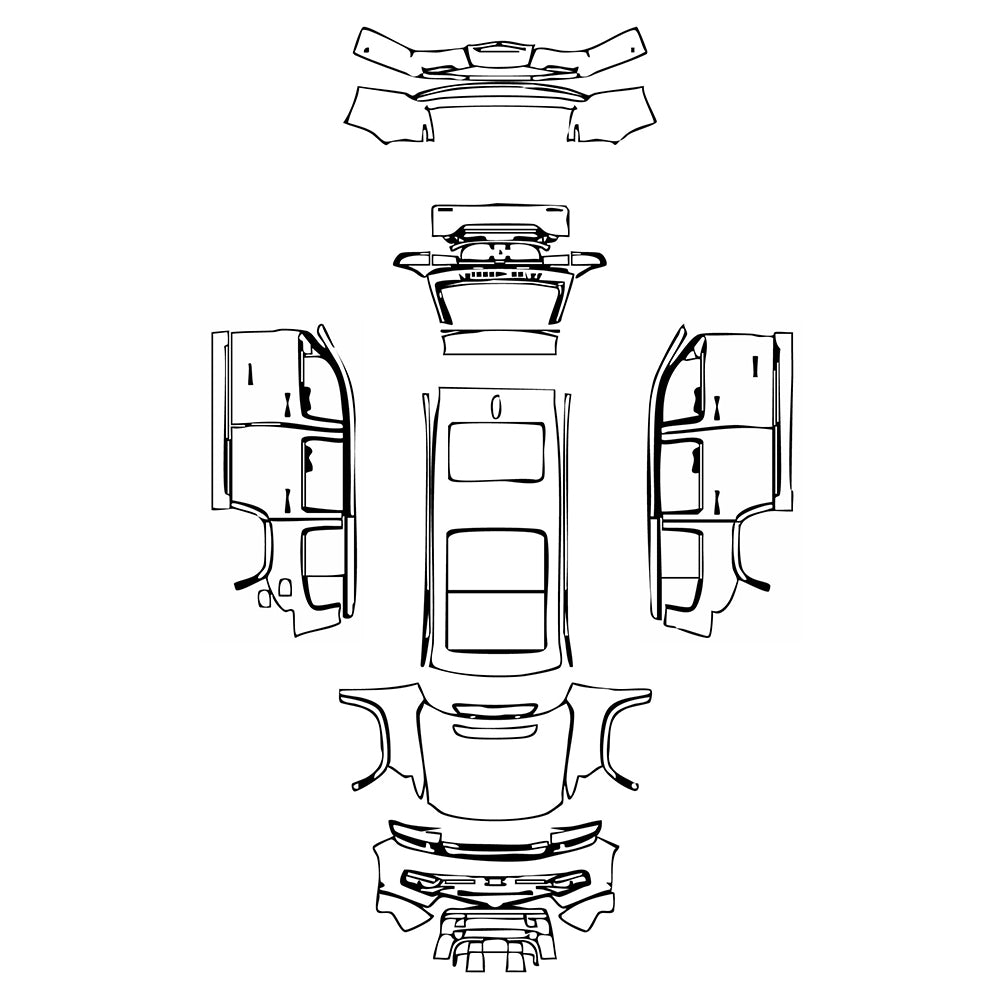 Pre-Cut PPF JEEP Grand Wagoneer Standard Wheelbase Base 2024 - PPF-Kits
