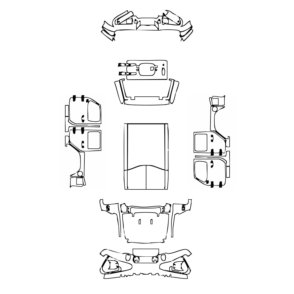 Pre-Cut PPF JEEP Wrangler 4 Door High Altitude 2020 - PPF-Kits