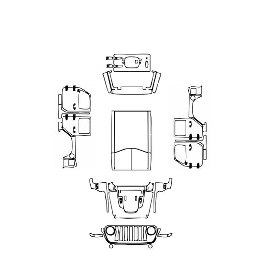 Pre-Cut PPF JEEP Wrangler 4 Door Rubicon 2021 - PPF-Kits