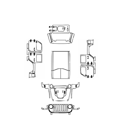 Pre-Cut PPF JEEP Wrangler 4xe Rubicon 4xe 2022 - PPF-Kits