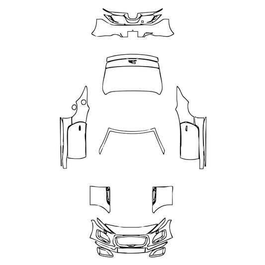 Pre-Cut PPF Jaguar F-Type R-Dynamic Convertible 2021 - PPF-Kits