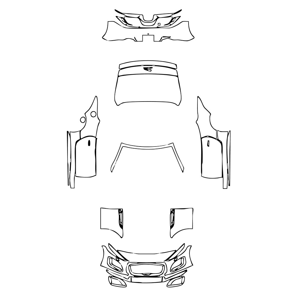 Pre-Cut PPF Jaguar F-Type R-Dynamic Convertible 2023 - PPF-Kits