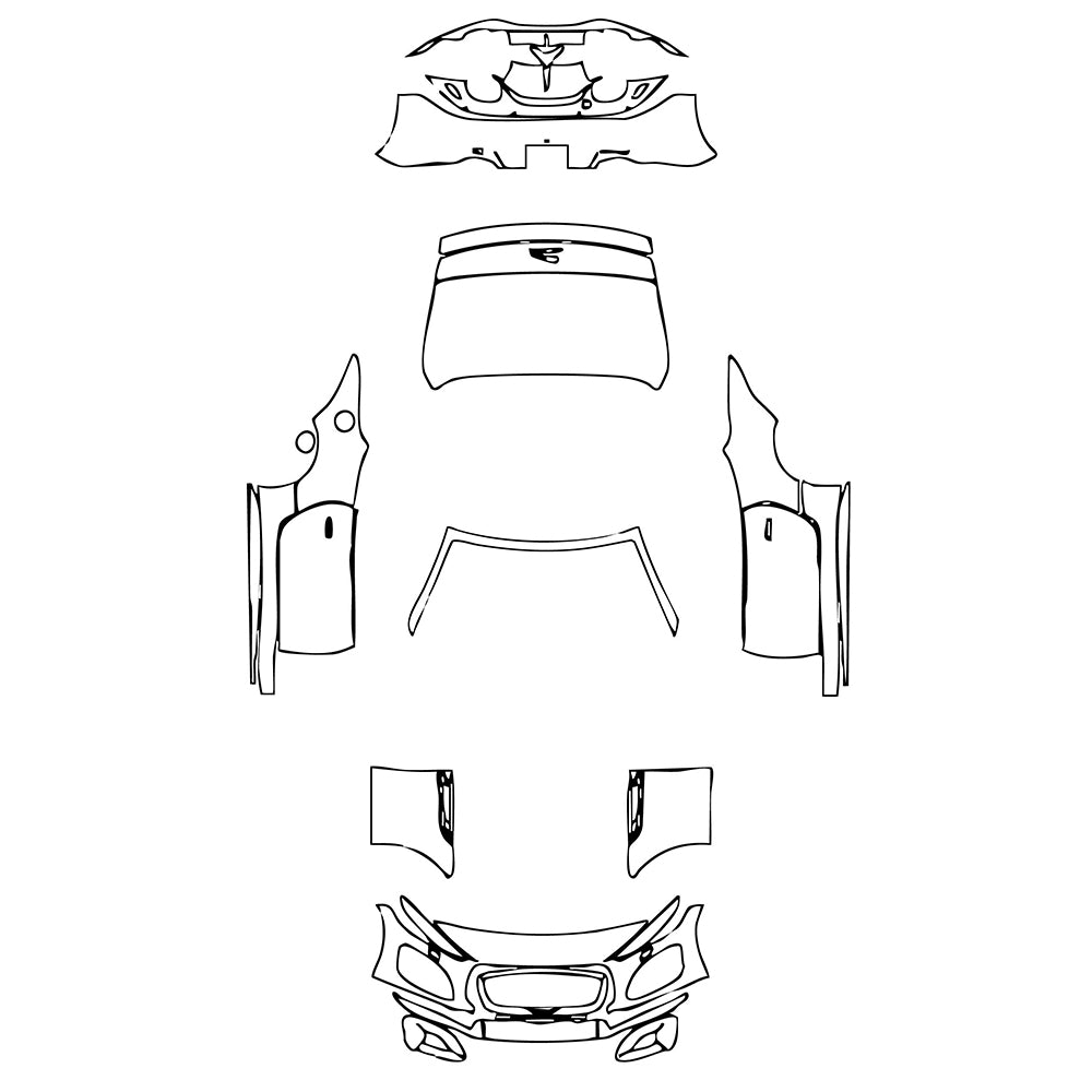 Pre-Cut PPF Jaguar F-Type R Convertible 2023 - PPF-Kits