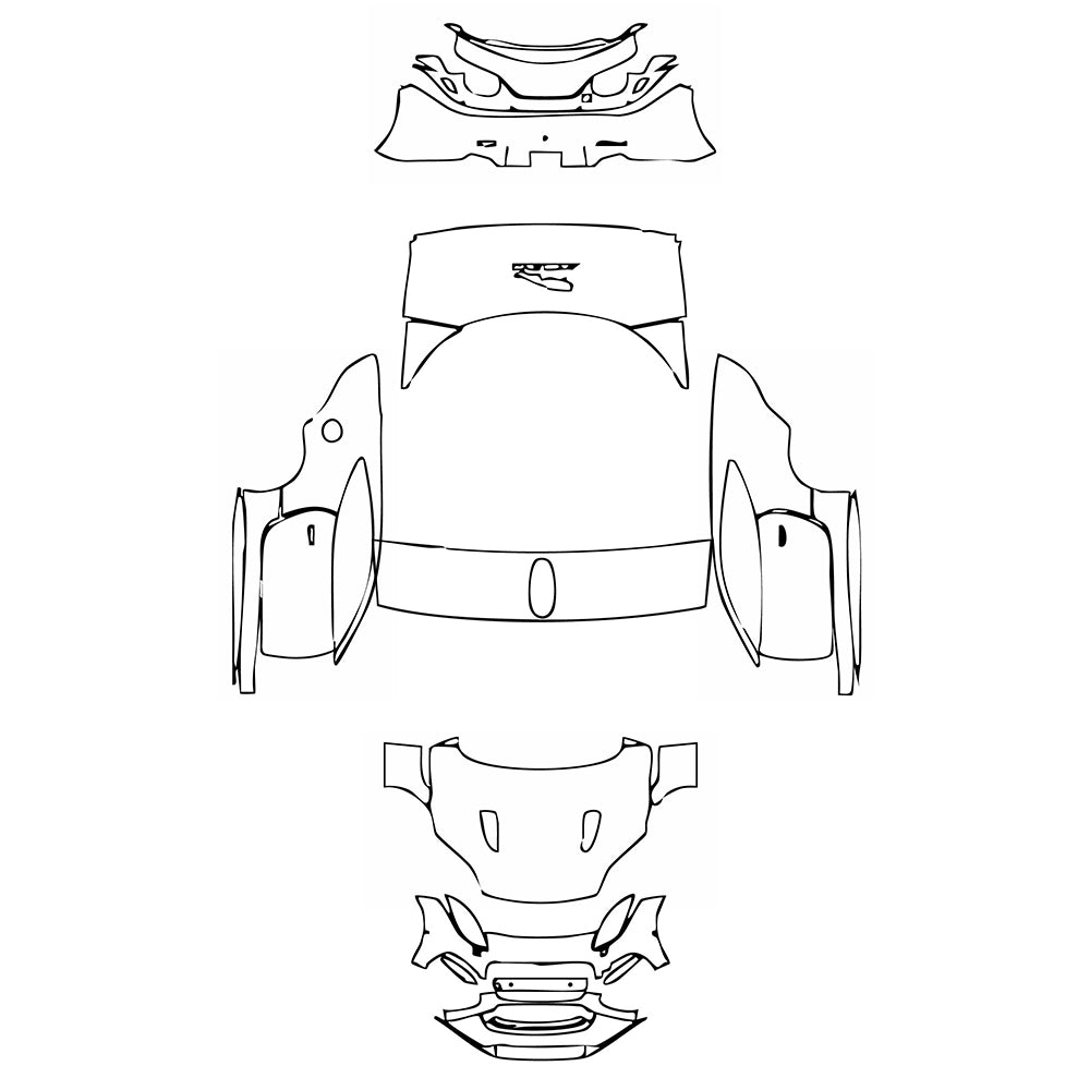 Pre-Cut PPF Jaguar F-Type R Coupe 2019 - PPF-Kits