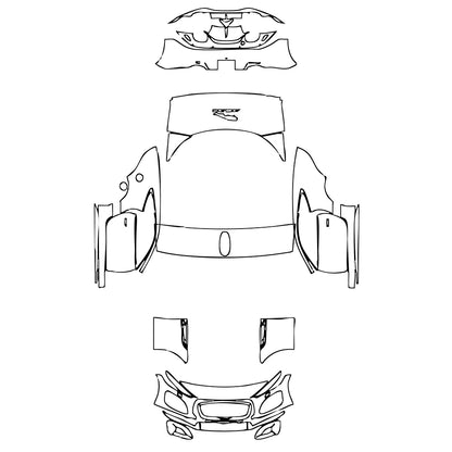 Pre-Cut PPF Jaguar F-Type R Coupe 2022 - PPF-Kits