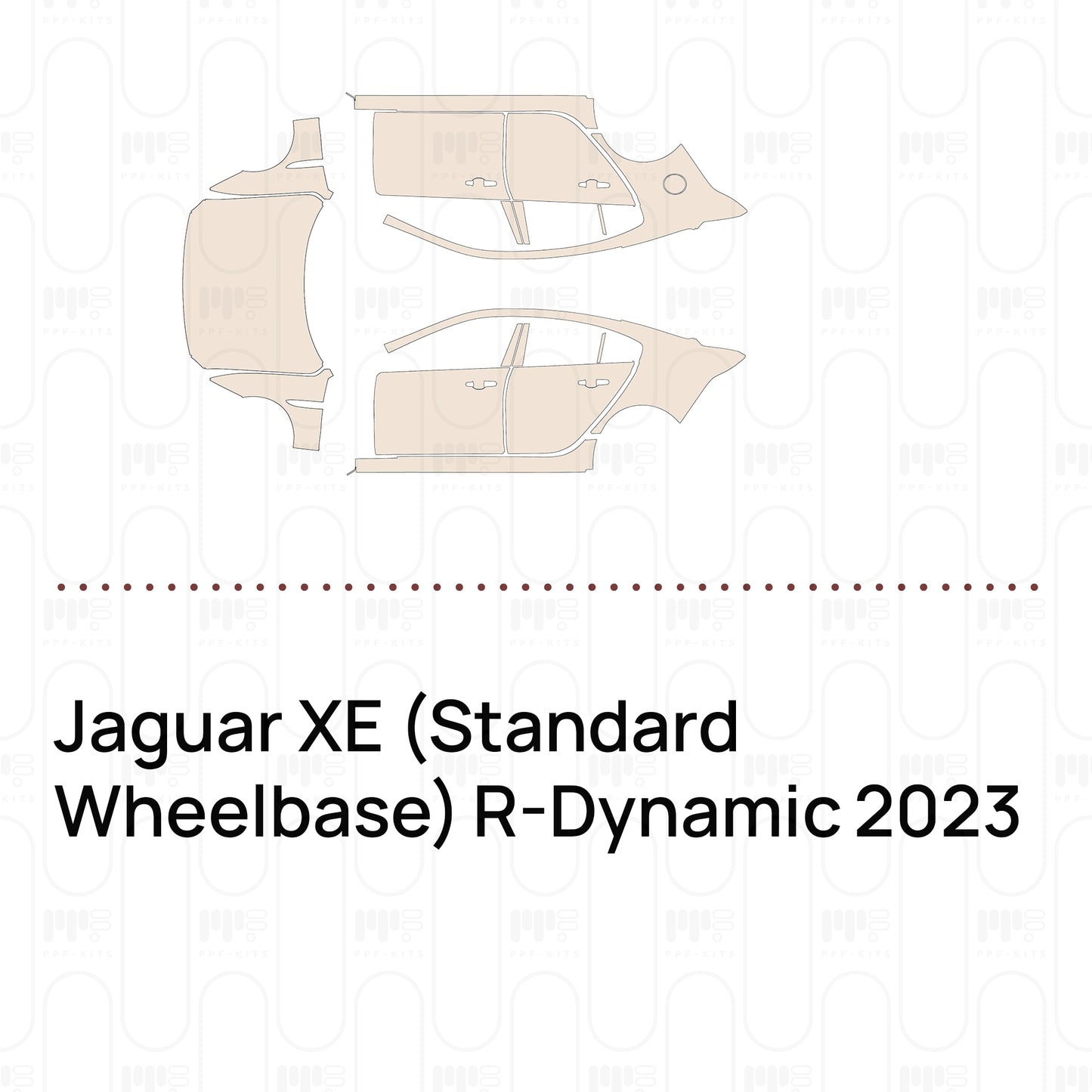 Pre-Cut PPF Jaguar XE (Standard Wheelbase) R-Dynamic 2023