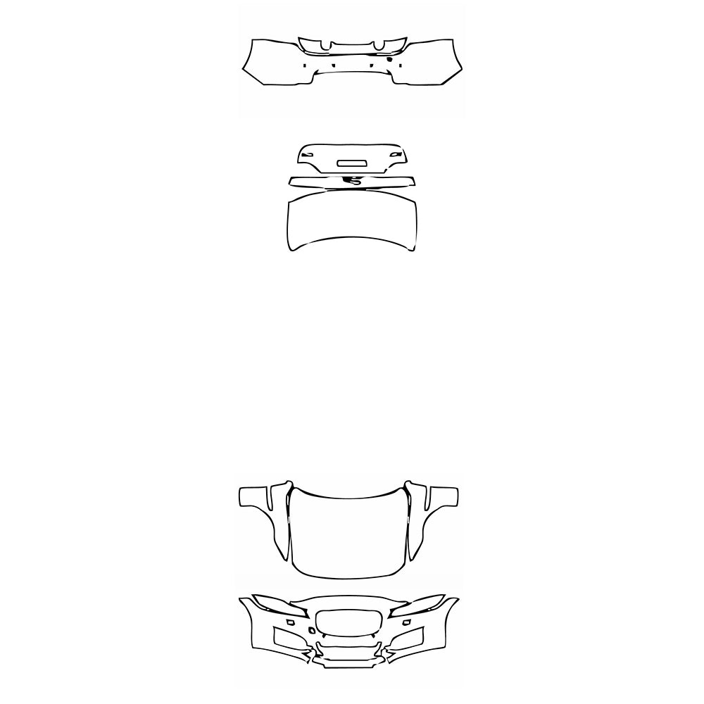 Pre-Cut PPF Jaguar XF XF Base 2017 - PPF-Kits