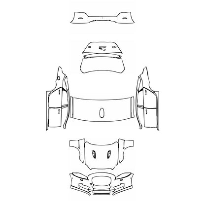 Pre-Cut PPF Jaguar XJ XJL R 2016 - PPF-Kits