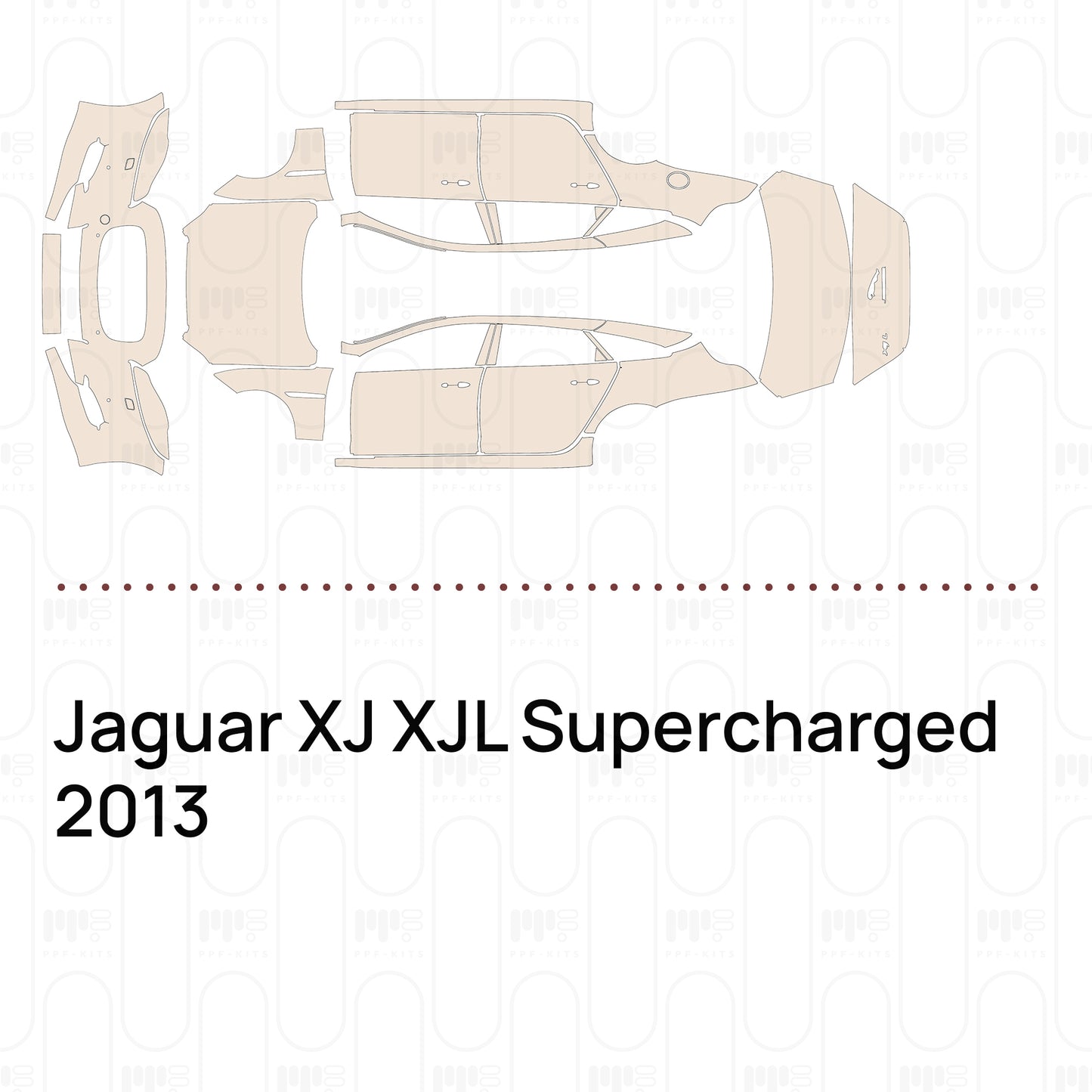 Pre-Cut PPF Jaguar XJ XJL Supercharged 2013