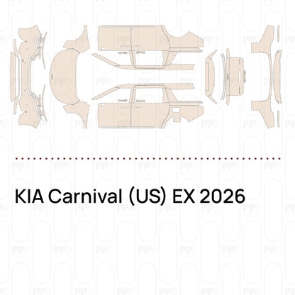 Pre-Cut PPF KIA Carnival (US) EX 2026