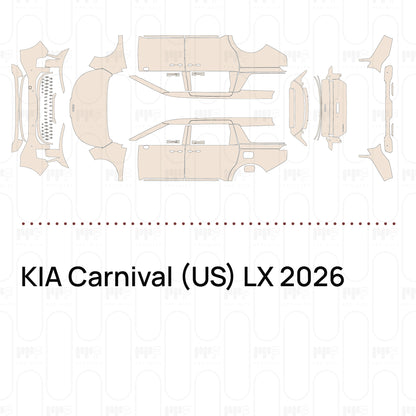 Pre-Cut PPF KIA Carnival (US) LX 2026