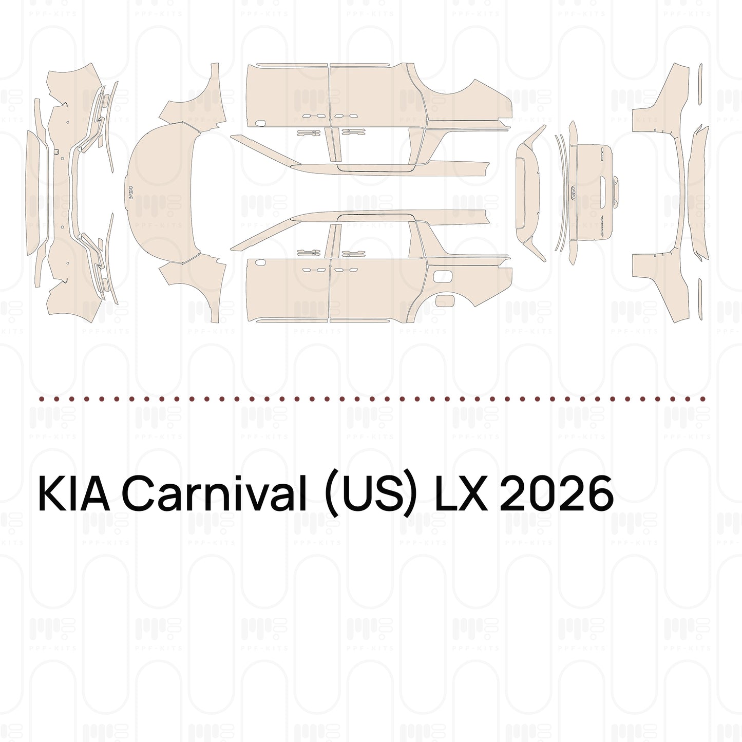 Pre-Cut PPF KIA Carnival (US) LX 2026