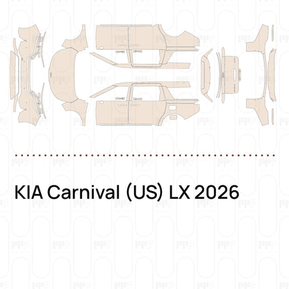 Pre-Cut PPF KIA Carnival (US) LX 2026