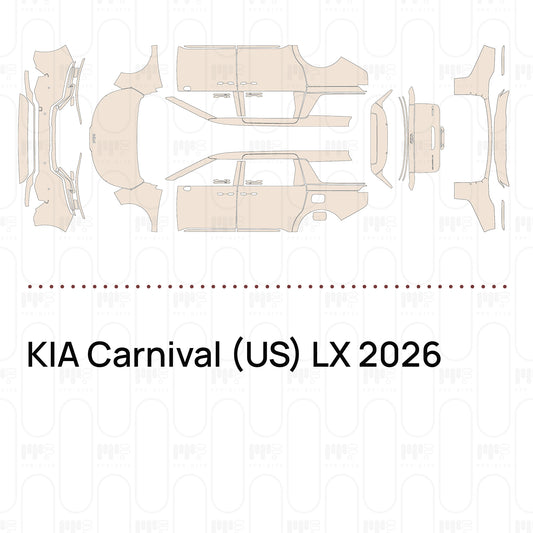Pre-Cut PPF KIA Carnival (US) LX 2026