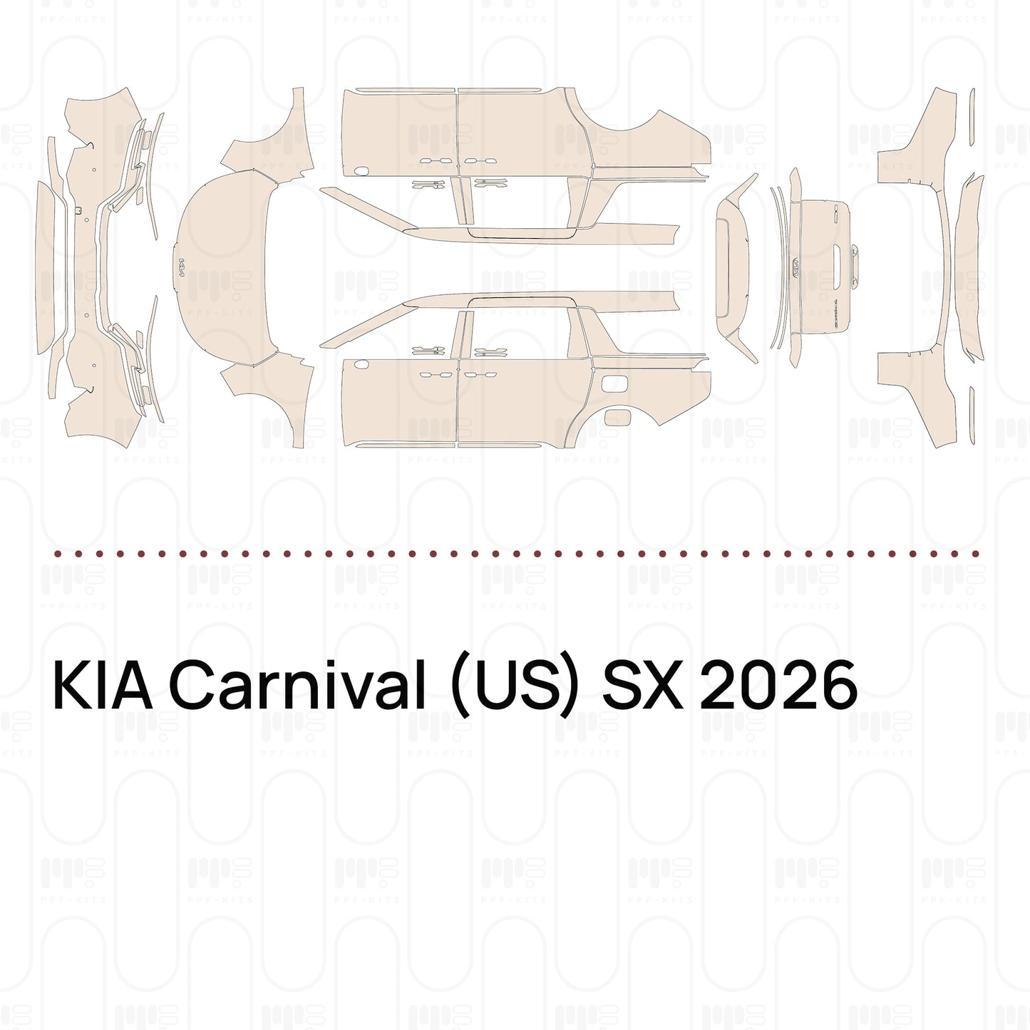 Pre-Cut PPF KIA Carnival (US) SX 2026