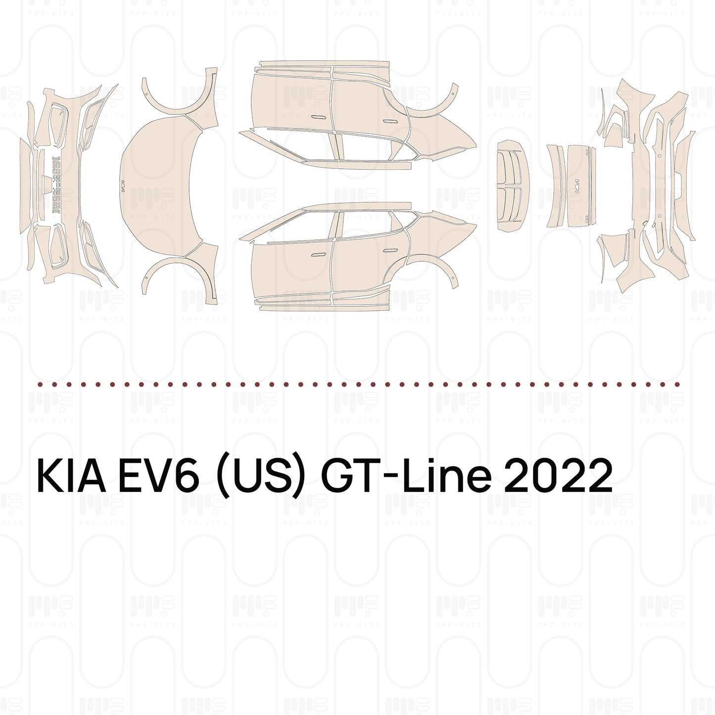 Pre-Cut PPF KIA EV6 (US) GT-Line 2022
