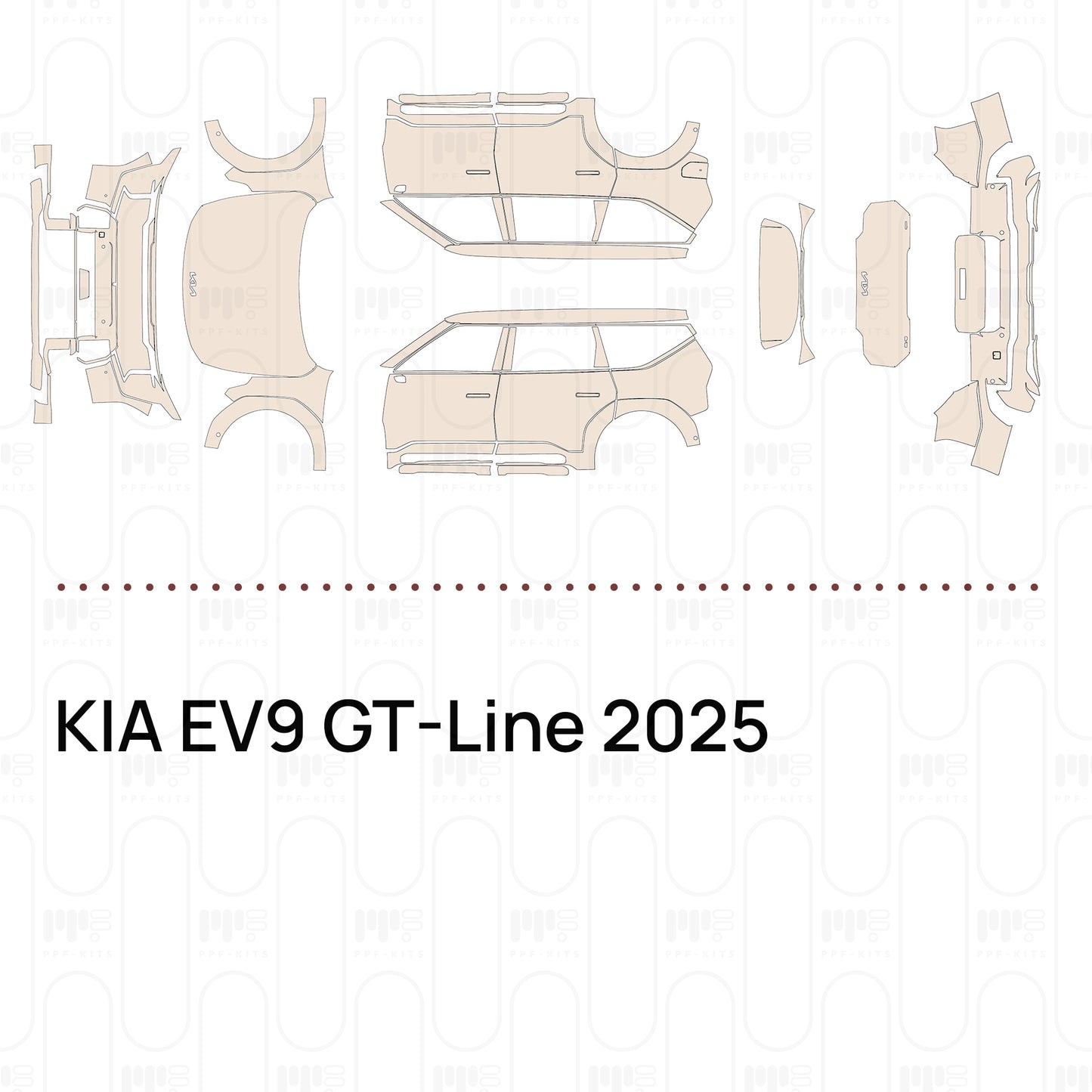 Pre-Cut PPF KIA EV9 GT-Line 2025