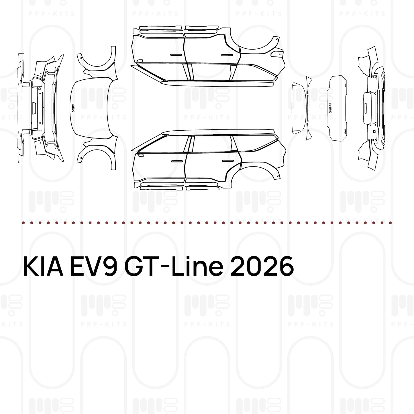 Pre-Cut PPF KIA EV9 GT-Line 2026