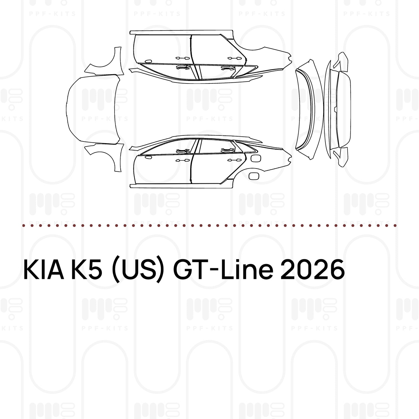 Pre-Cut PPF KIA K5 (US) GT-Line 2026