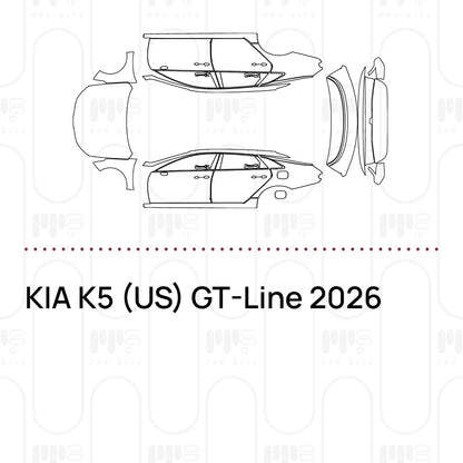 Pre-Cut PPF KIA K5 (US) GT-Line 2026