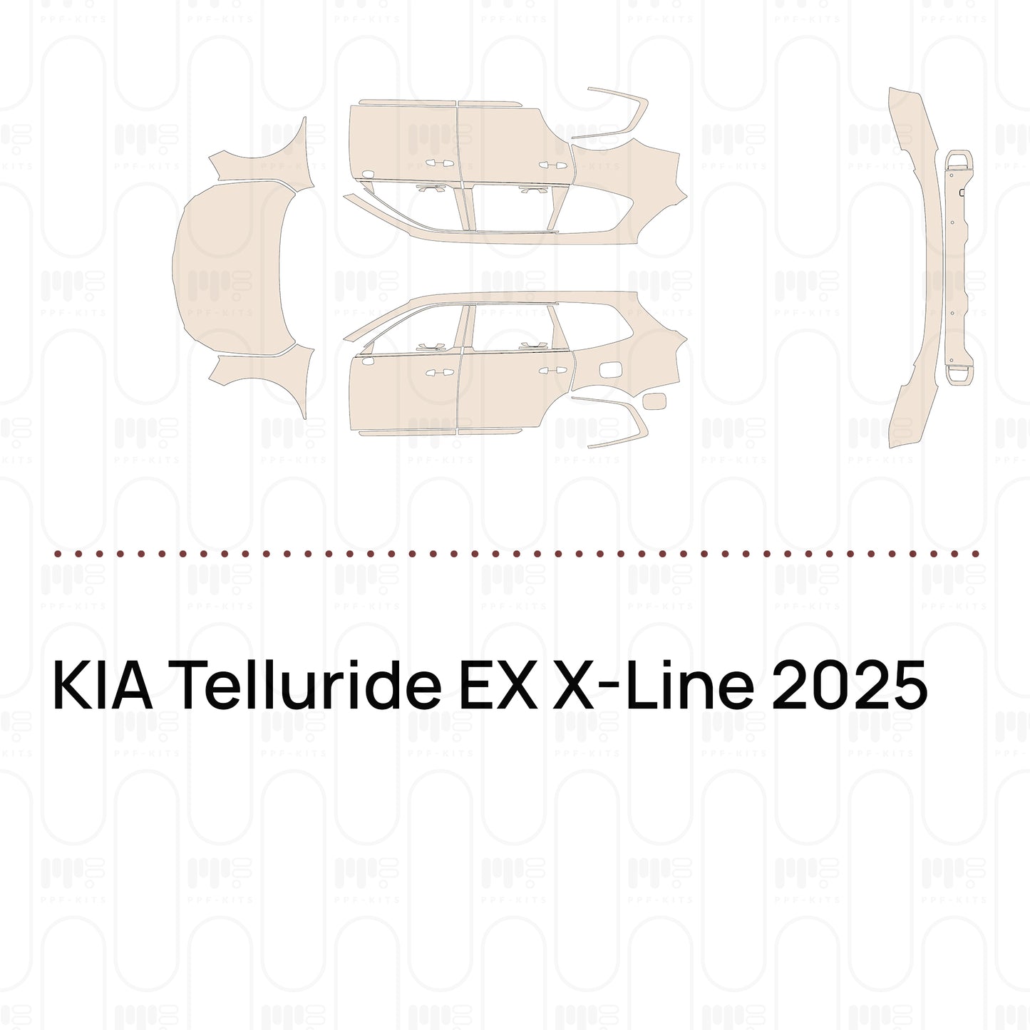 Pre-Cut PPF KIA Telluride EX X-Line 2025