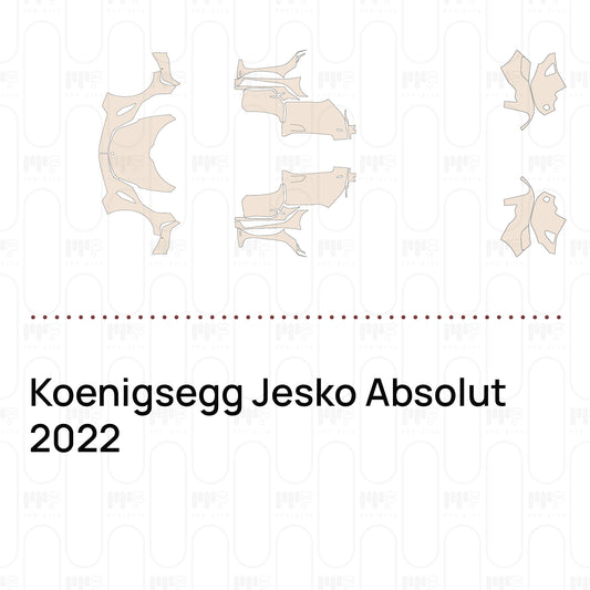 Koenigsegg Jesko Absolut 2022 – Forskåret PPF-lakbeskyttelsesfilm
