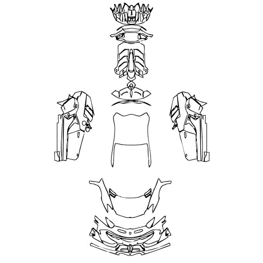Pre-Cut PPF Lamborghini Aventador Avendator SVJ 63 Coupe 2022 - PPF-Kits