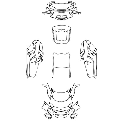 Pre-Cut PPF Lamborghini Aventador LP 700-4 Coupe 2011 - PPF-Kits