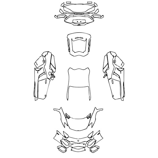 Pre-Cut PPF Lamborghini Aventador LP 700-4 Coupe 2016 - PPF-Kits