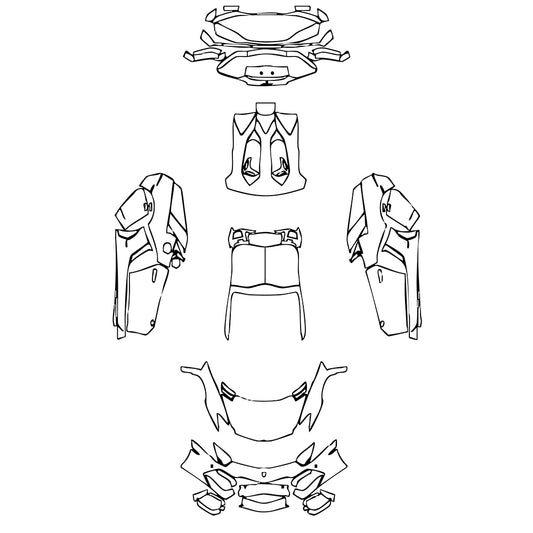 Pre-Cut PPF Lamborghini Aventador LP 700-4 Roadster 2018 - PPF-Kits