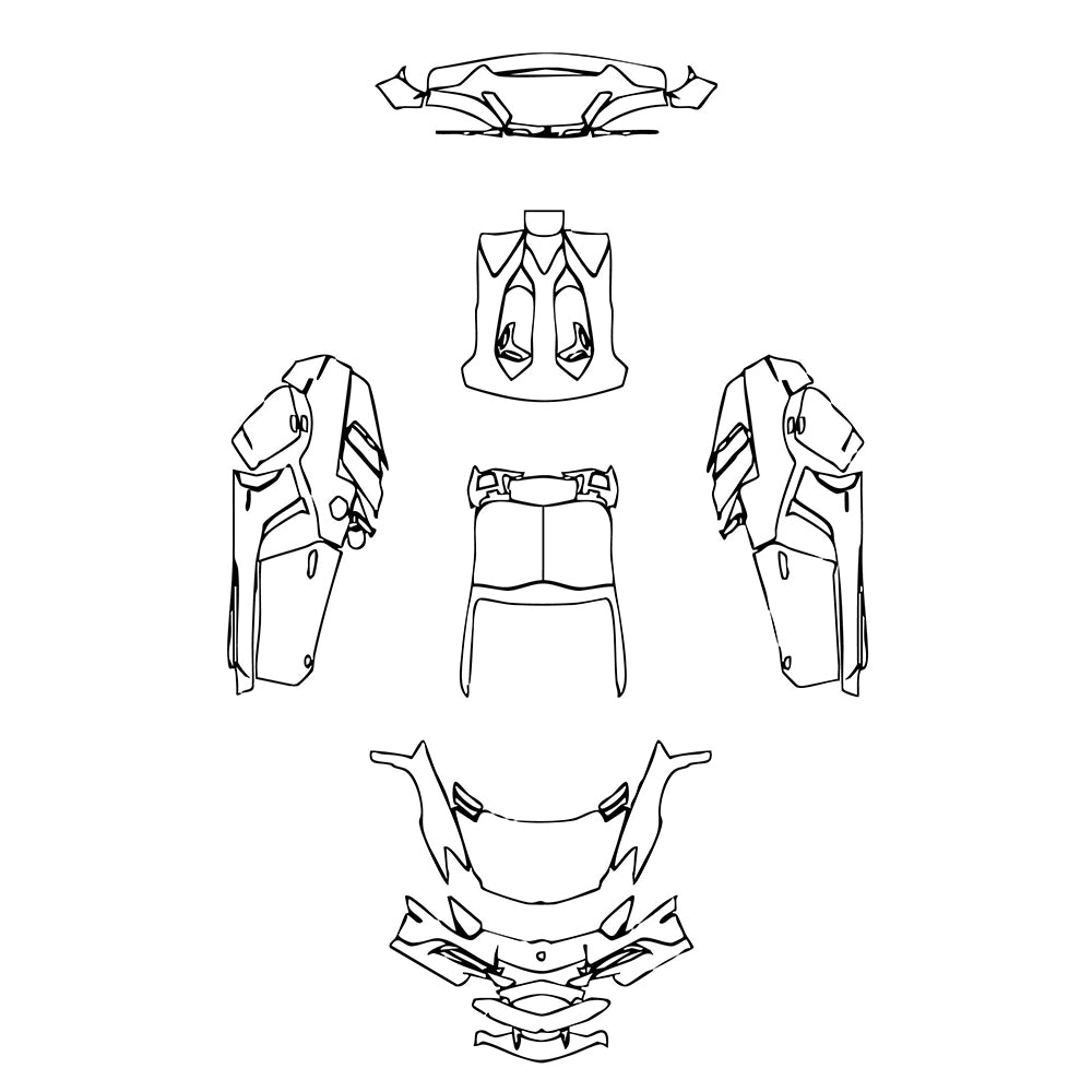 Pre-Cut PPF Lamborghini Aventador LP 750-4 Superveloce Roadster 2018 - PPF-Kits