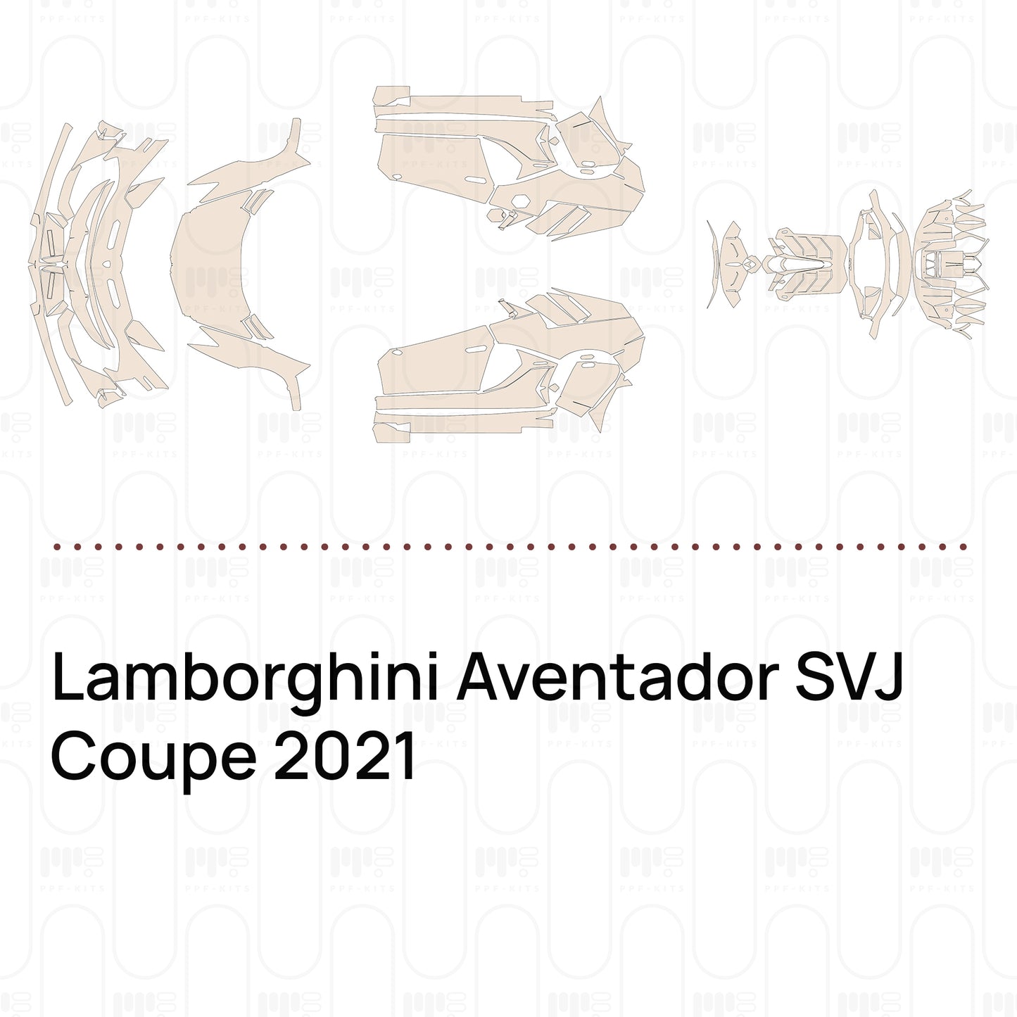 Pre-Cut PPF Lamborghini Aventador SVJ Coupe 2021