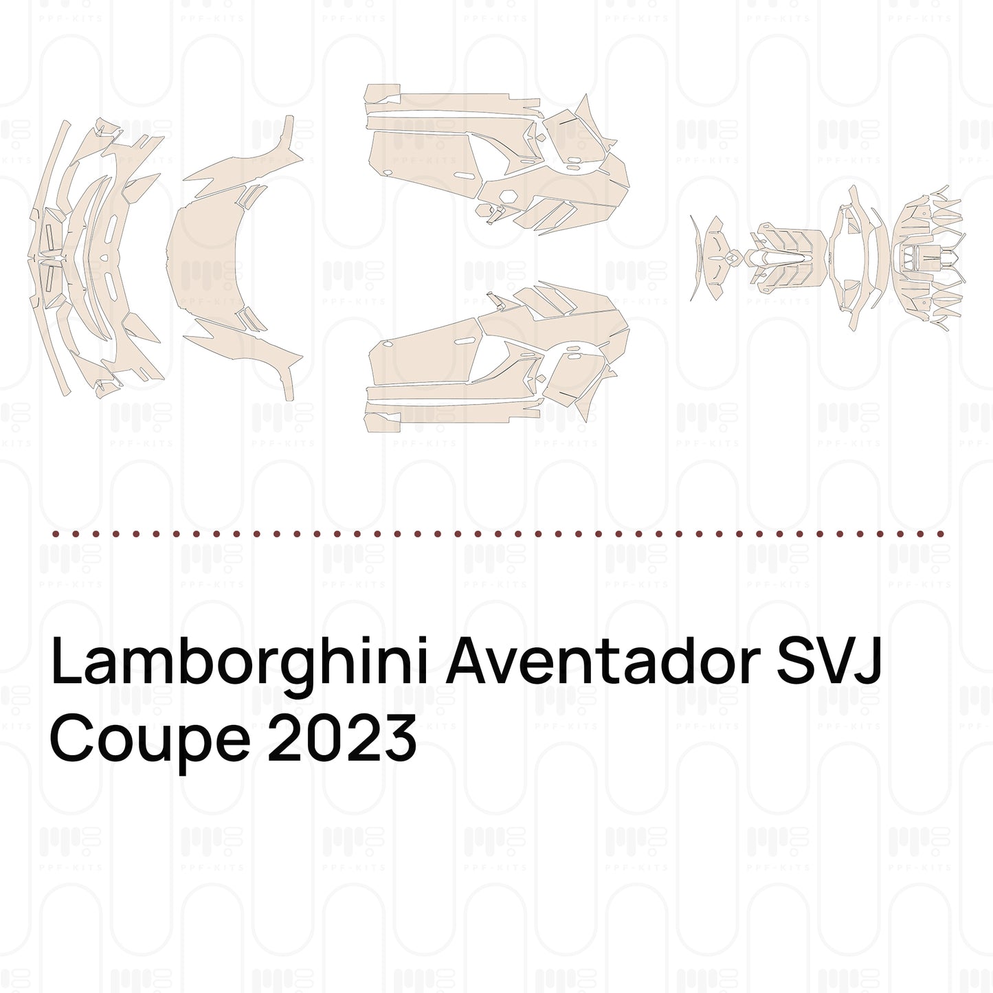 Pre-Cut PPF Lamborghini Aventador SVJ Coupe 2023