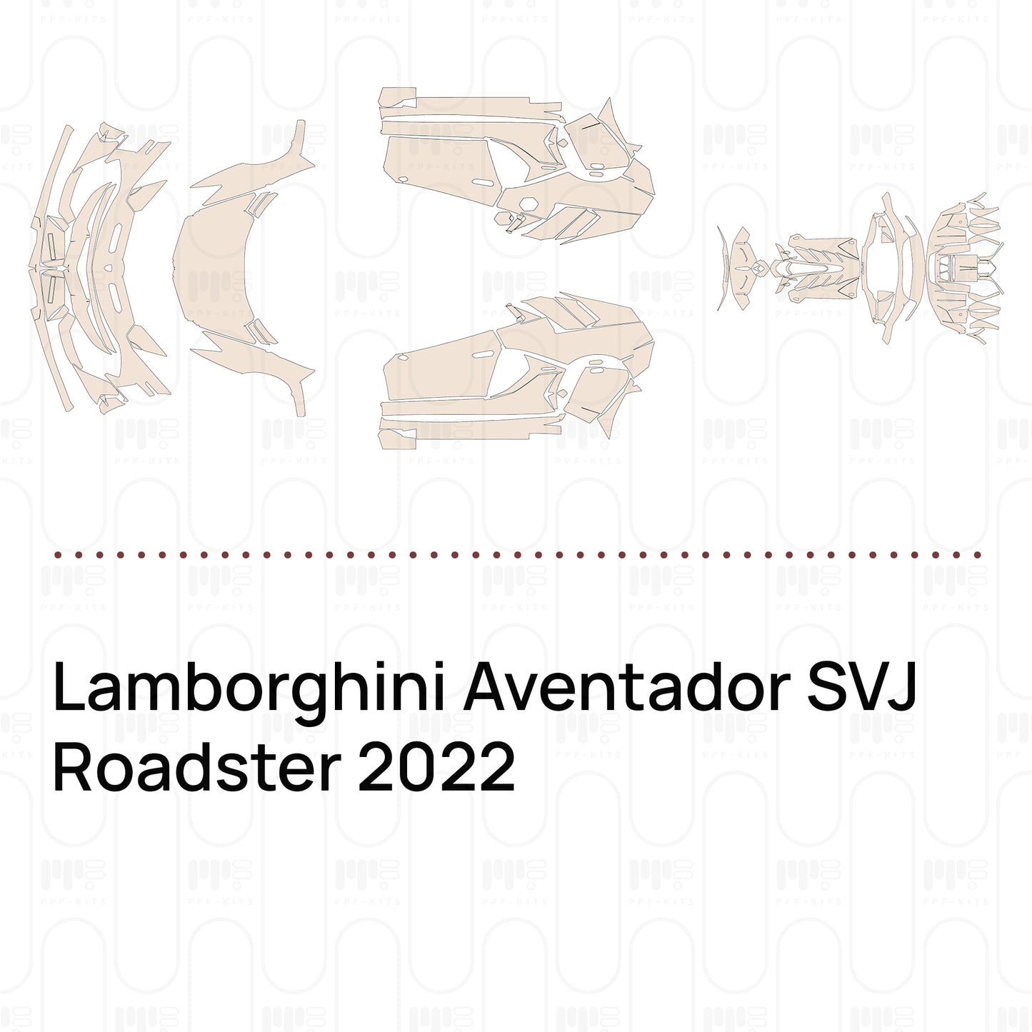Pre-Cut PPF Lamborghini Aventador SVJ Roadster 2022
