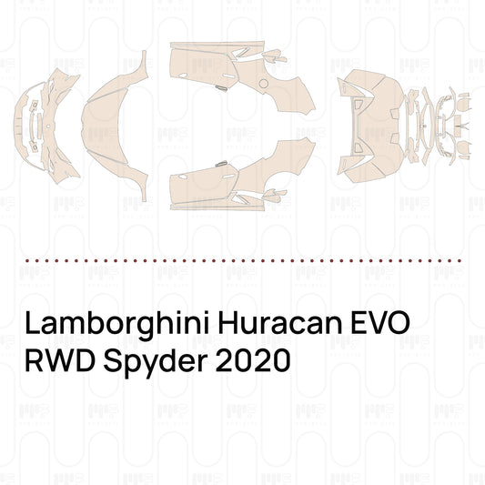 Pre-Cut PPF Lamborghini Huracan EVO RWD Spyder 2020