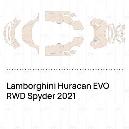 Pre-Cut PPF Lamborghini Huracan EVO RWD Spyder 2021