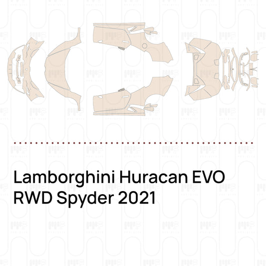 Pre-Cut PPF Lamborghini Huracan EVO RWD Spyder 2021
