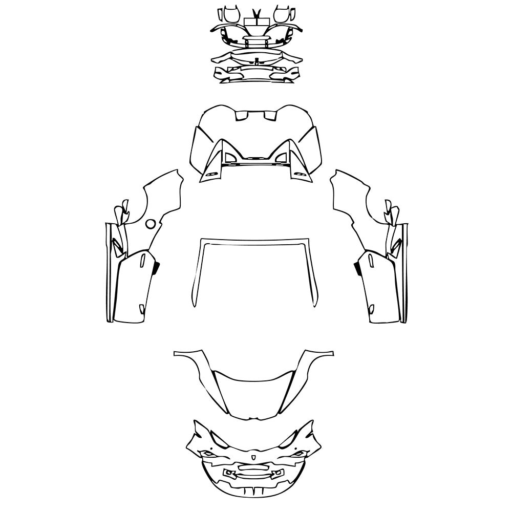 Pre-Cut PPF Lamborghini Huracan Huracan EVO RWD Spyder 2021 - PPF-Kits