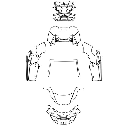 Pre-Cut PPF Lamborghini Huracan Huracan EVO RWD Spyder 2022 - PPF-Kits