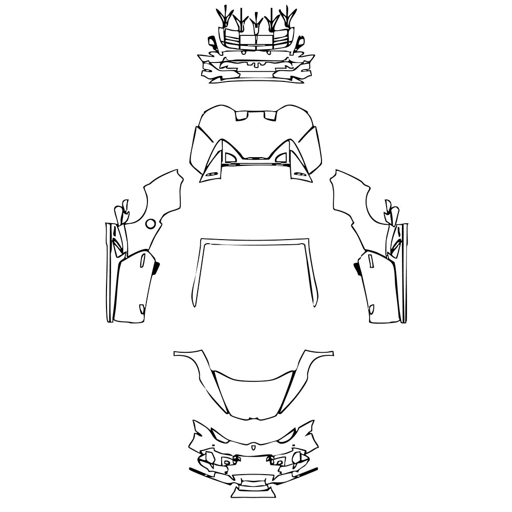 Pre-Cut PPF Lamborghini Huracan Huracan EVO Spyder 2023 - PPF-Kits